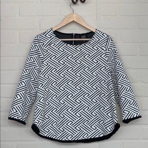 Anthropologie W5 Geometric Print Top